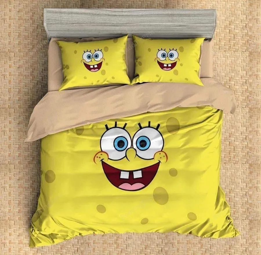 3D Spongebob Squarepants Duvet Cover Bedding Set 3