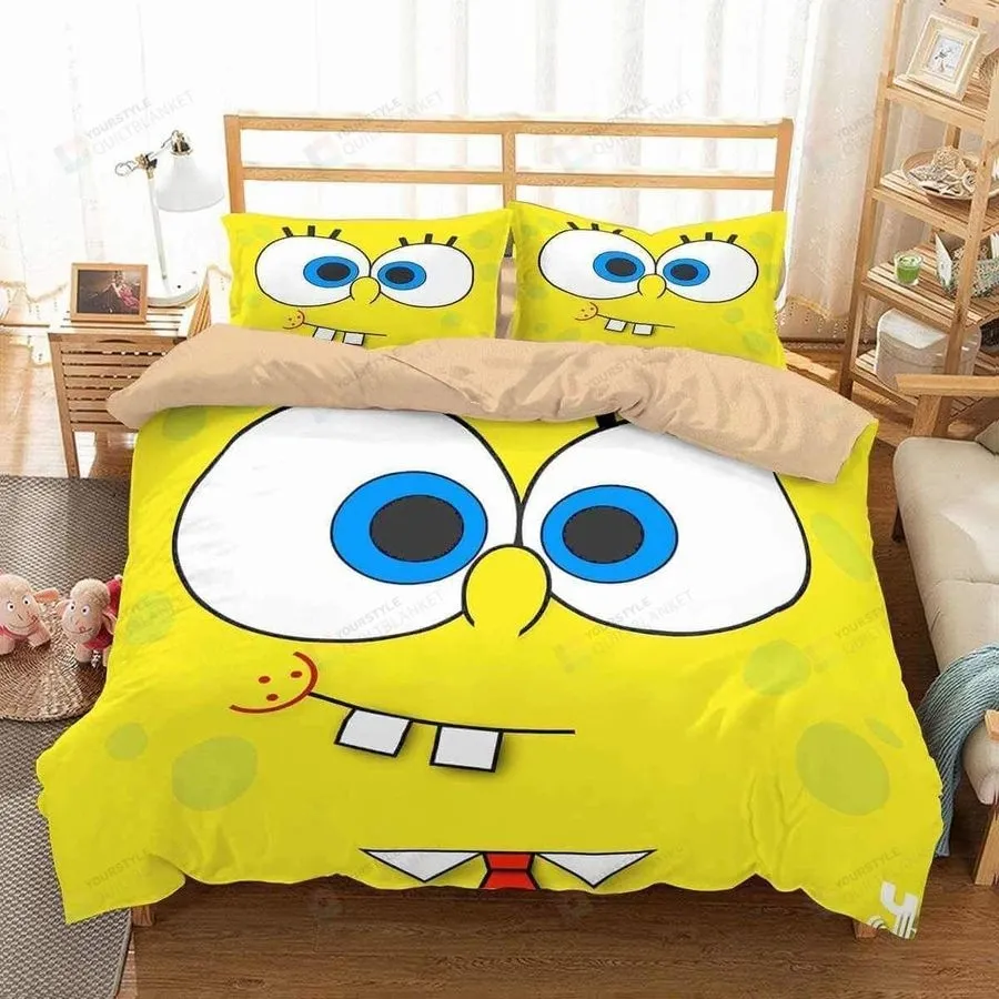 3D Spongebob Squarepants Duvet Cover Bedding Set