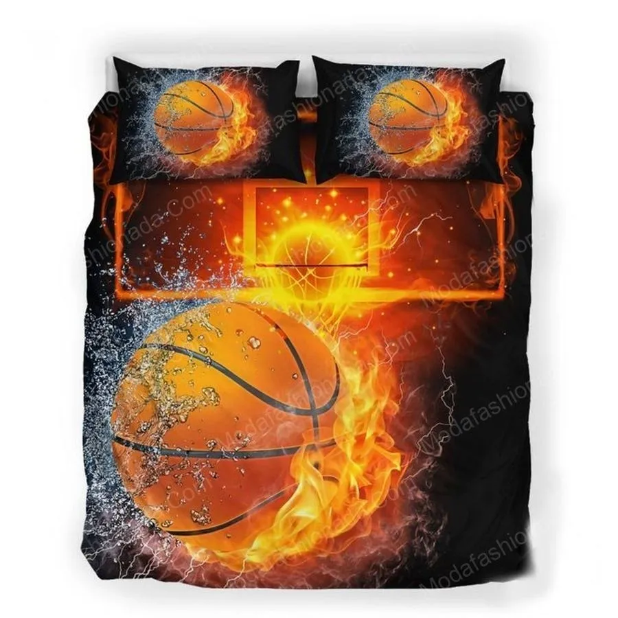 3D Sport Fire Basketball 27 Bedding Set  Duvet Cover  3D New Luxury  Twin Full Queen King Size Comforter Cover