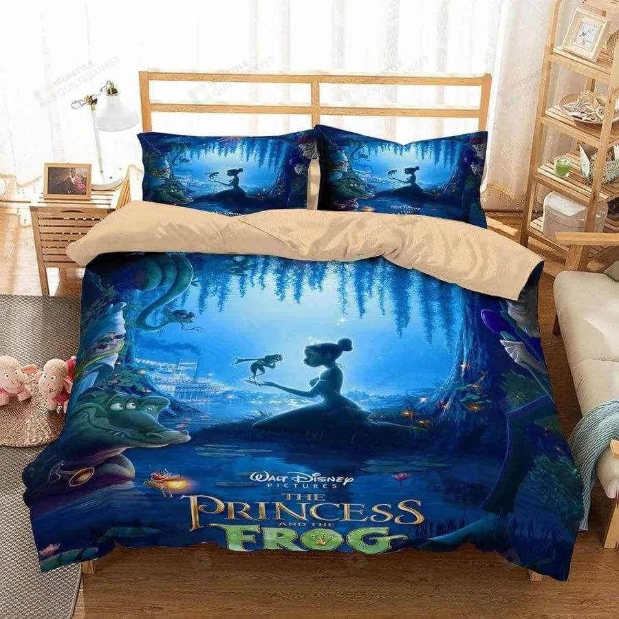3D The Princess And The Frog Duvet Cover Bedding Set
