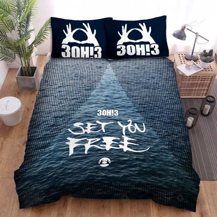 3Oh!3 Set You Free Bed Sheets Spread Comforter Duvet Cover Bedding Sets