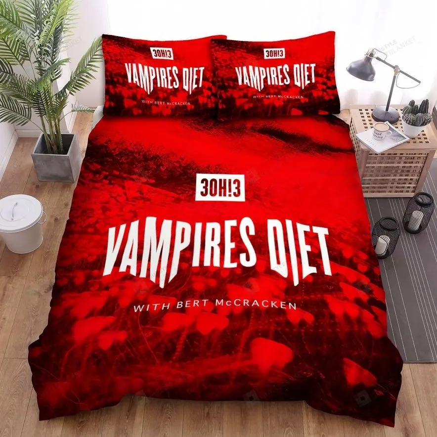 3Oh!3 Vampires Diet Bed Sheets Spread Comforter Duvet Cover Bedding Sets