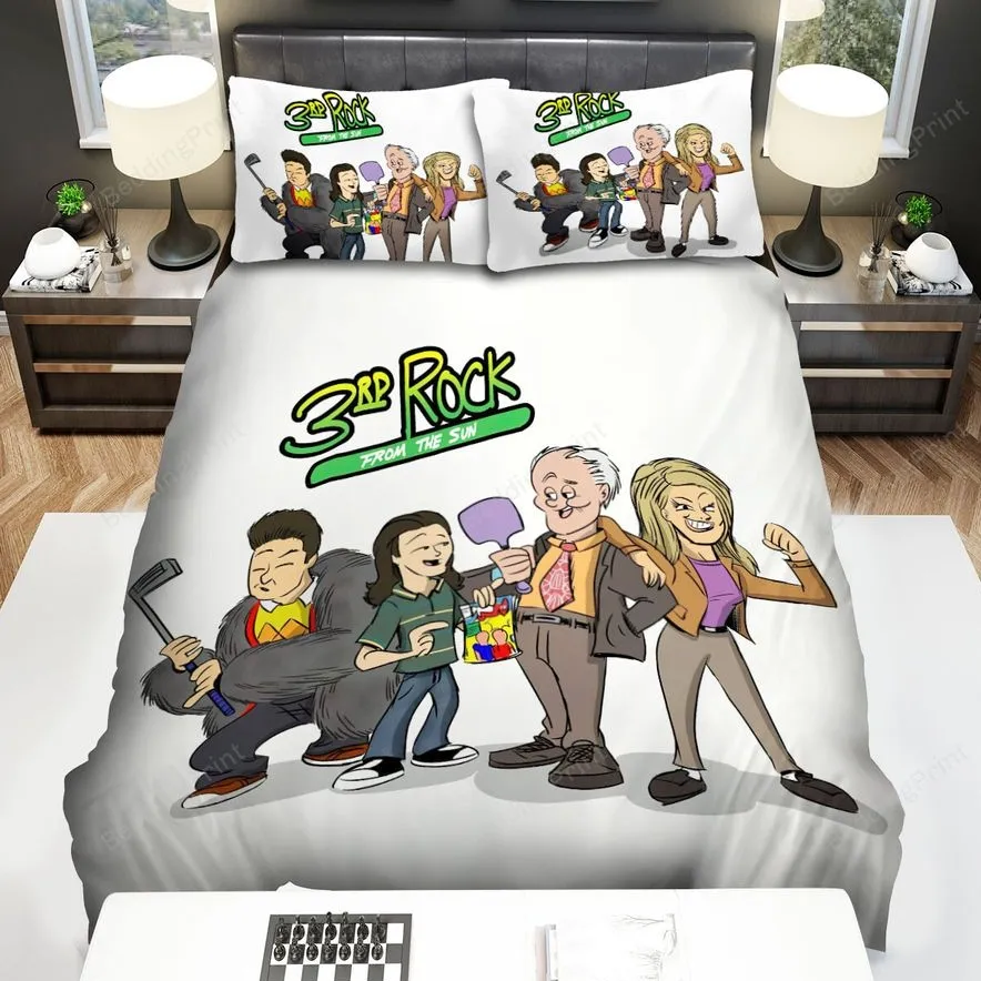 3Rd Rock From The Sun Movie Art Bed Sheets Spread Comforter Duvet Cover Bedding Sets