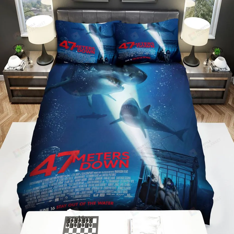 47 Meters Down Movie Poster Bed Sheets Spread Comforter Duvet Cover Bedding Sets Ver 10