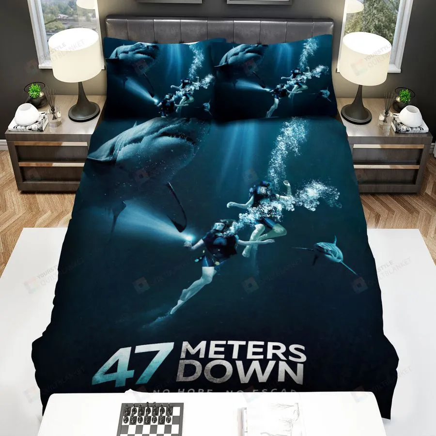 47 Meters Down Movie Poster Bed Sheets Spread Comforter Duvet Cover Bedding Sets Ver 5