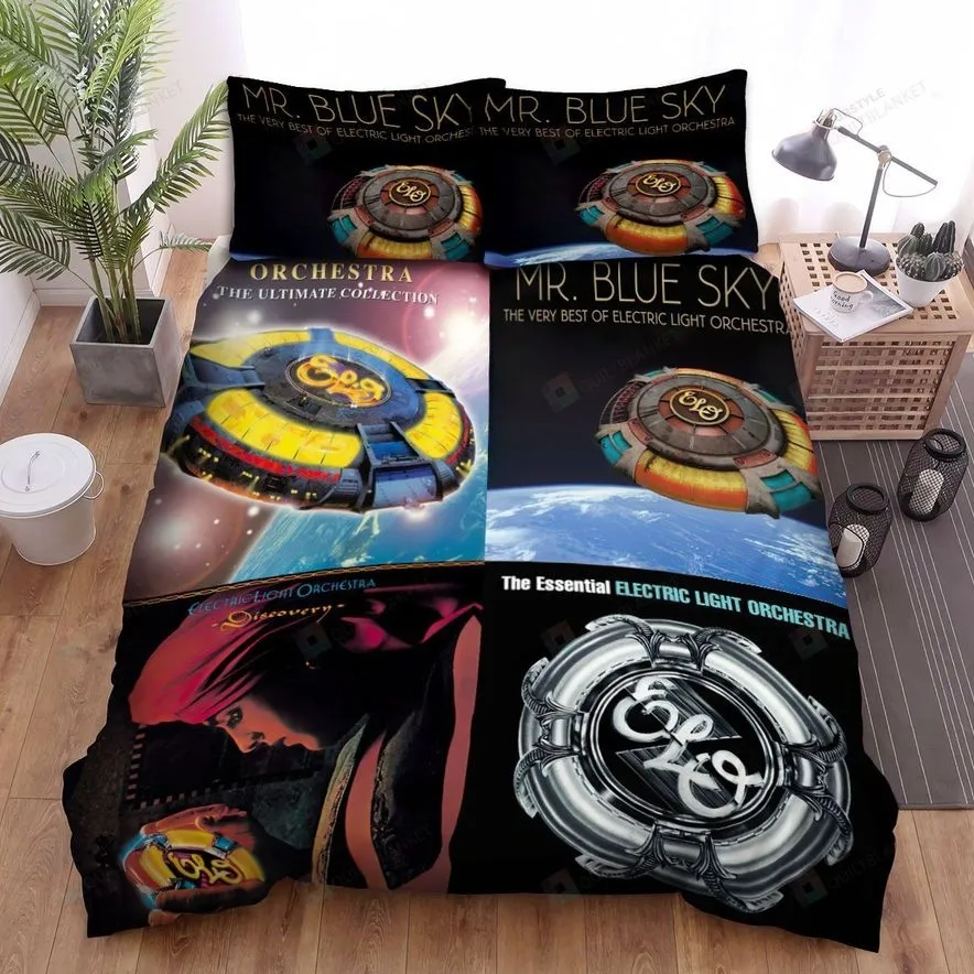 4In1 Album Cover Electric Light Orchestra Bed Sheets Spread Comforter Duvet Cover Bedding Sets