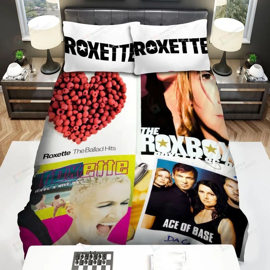4In1 Album Cover Photo 3 Roxette Bed Sheets Spread Comforter Duvet Cover Bedding Sets