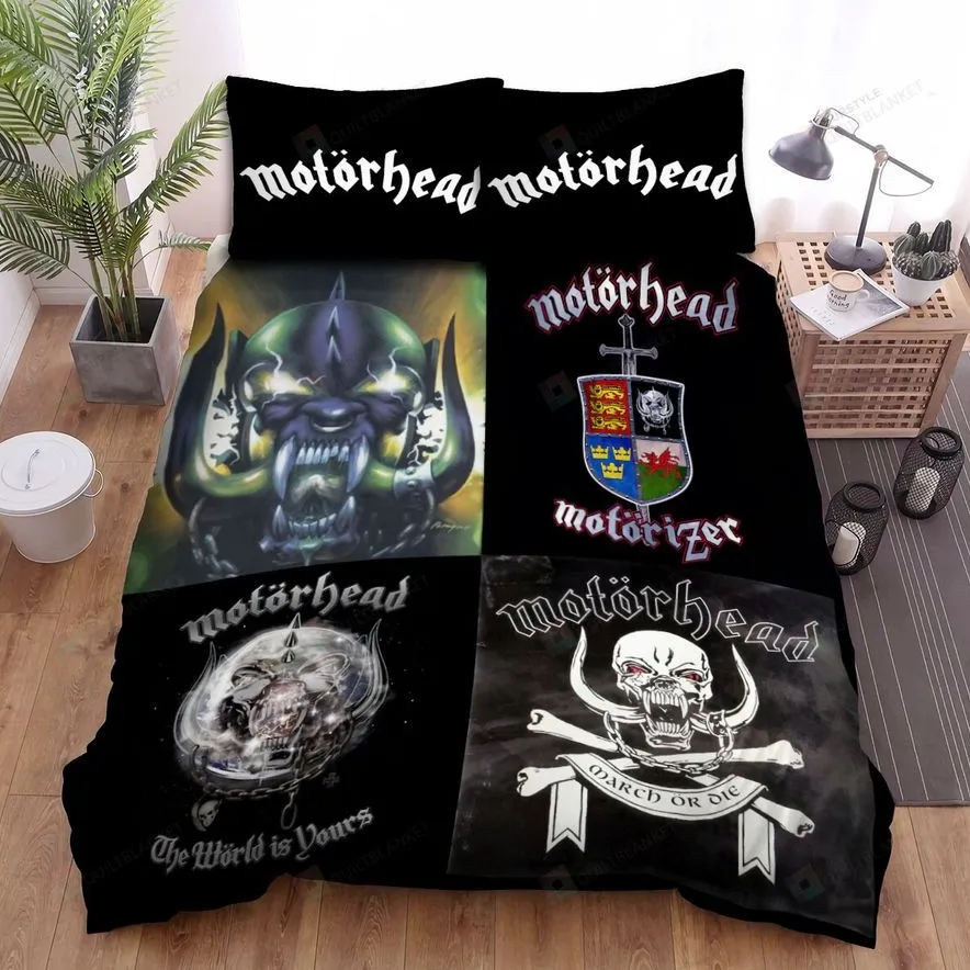 4In1 Album Cover Photo Motorhead Bed Sheets Spread Comforter Duvet Cover Bedding Sets