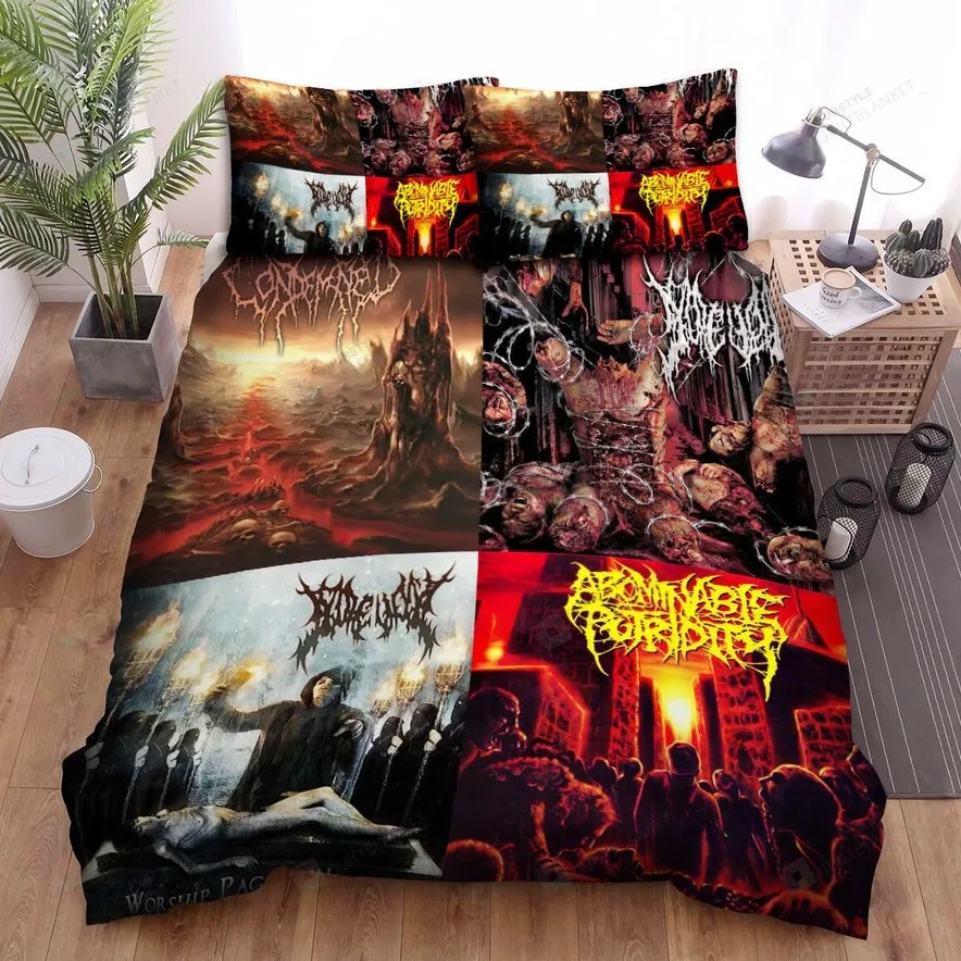 4In1 Album Cover Photo Thy Art Is Murder Bed Sheets Spread Comforter Duvet Cover Bedding Sets