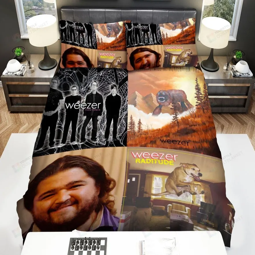4In1 Album Cover Weezer Bed Sheets Spread Comforter Duvet Cover Bedding Sets