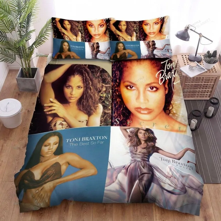 4In1 Toni Braxton Album Bed Sheets Duvet Cover Bedding Sets