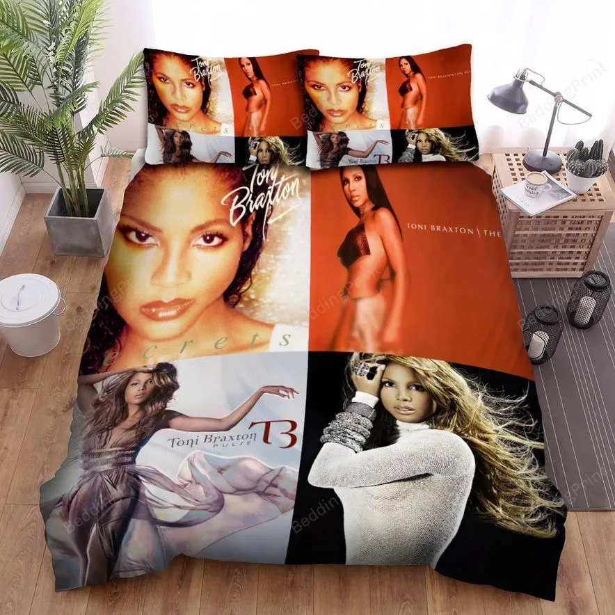 4In1 Toni Braxton Collections Bed Sheets Duvet Cover Bedding Sets