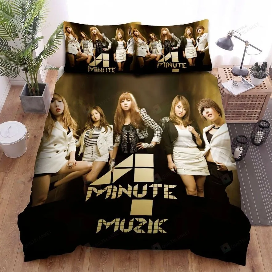 4Minute Muzik Bed Sheets Spread Comforter Duvet Cover Bedding Sets