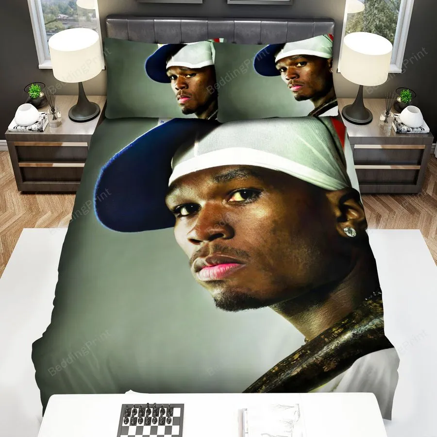 50 Cent Putting Baseball Bat On Shoulder Bed Sheets Spread Duvet Cover Bedding Sets