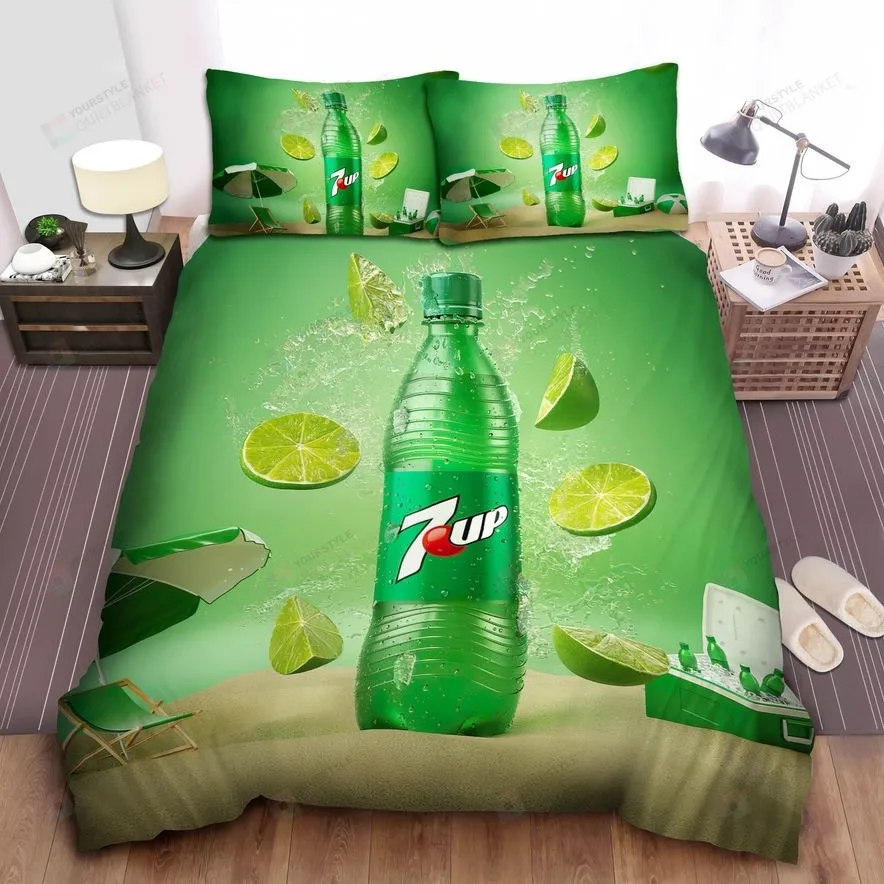 7 Up On The Sand Bed Sheets Spread Comforter Duvet Cover Bedding Sets