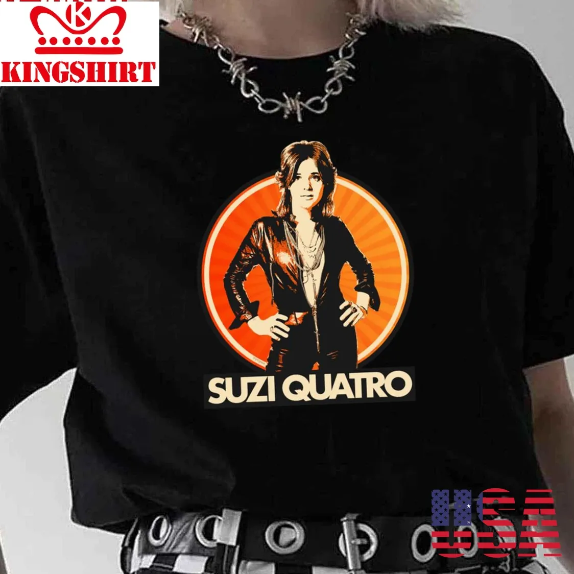 70S Glam Rock Suzi Quatro Unisex T Shirt