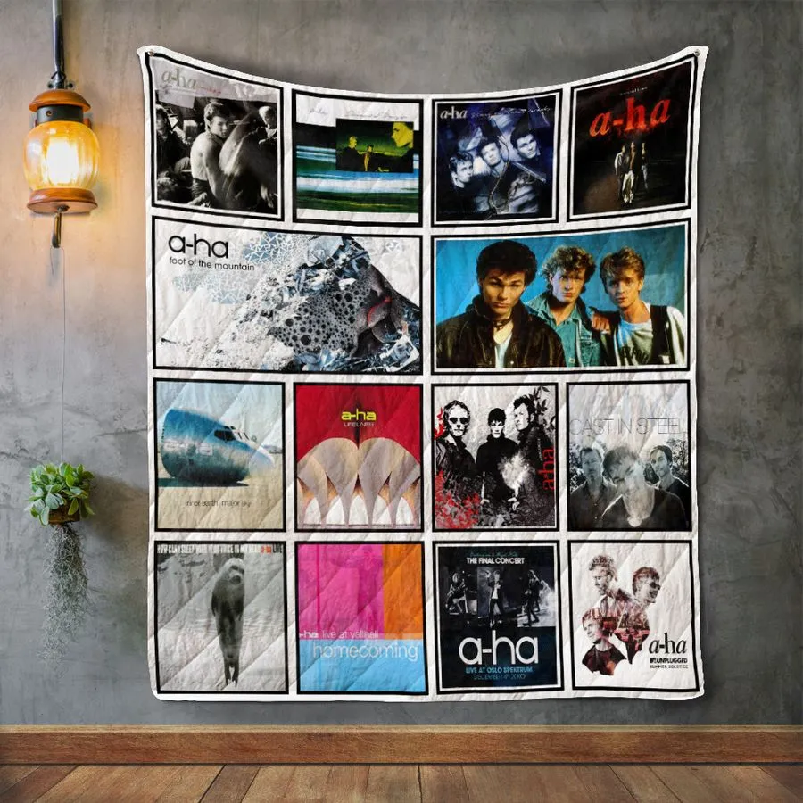 A Ha Album Covers Quilt Blanket