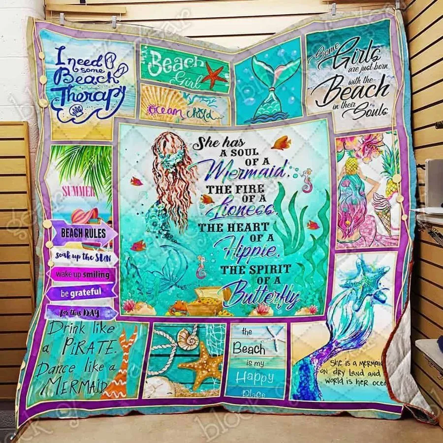 A Soul Of A Mermaid 3D Customized Quilt