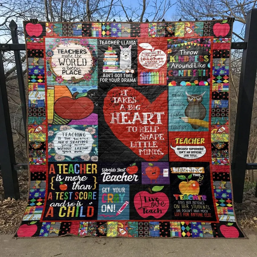 A Teacher Is More Than A Test Core And So Is A Child Quilt Blanket Great Customized Blanket Gifts For Birthday Christmas Thanksgiving