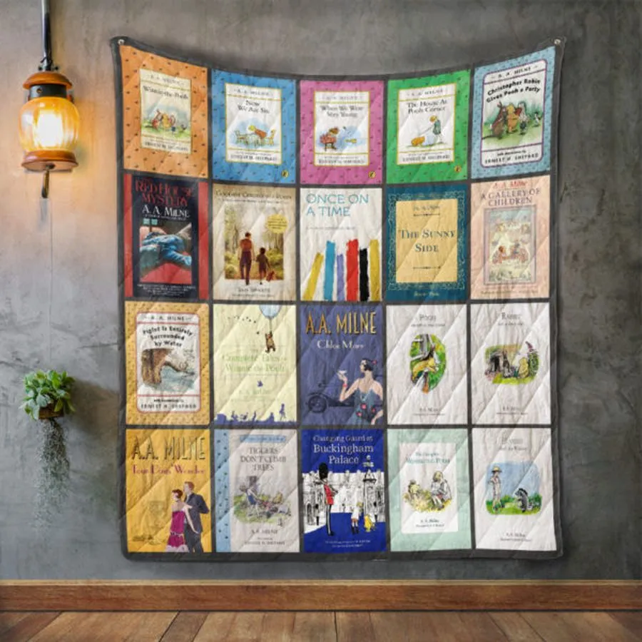 A A Milne Books 3D Customized Quilt Blanket