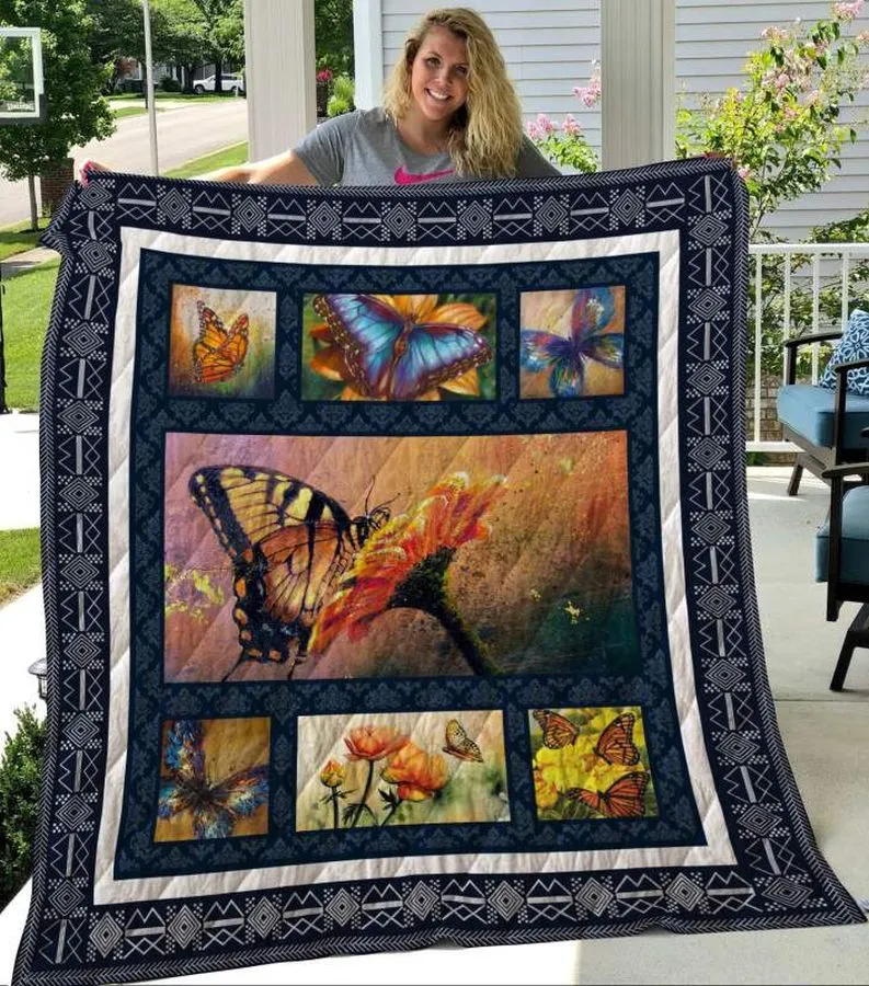 A34 Butterflies 3D Quilt Blanket