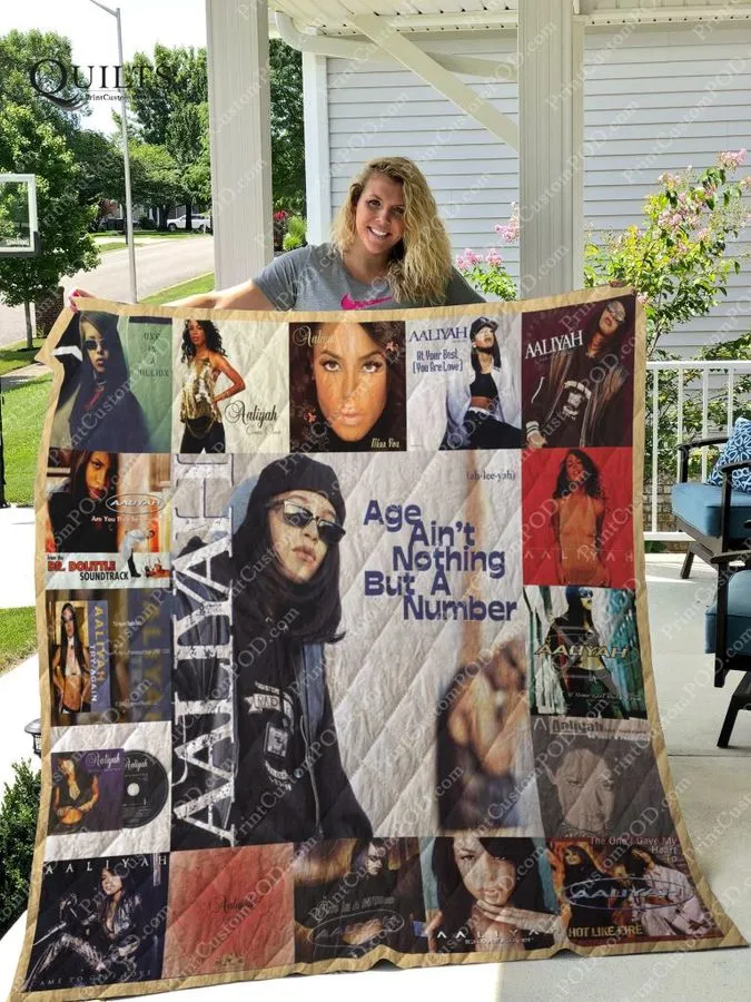 Aaliyah Albums For Fans Version 3D Quilt Blanket