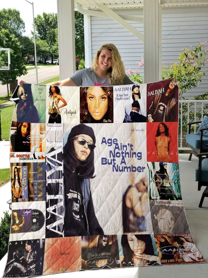 Aaliyah Albums Quilt Blanket For Fans Ver 17