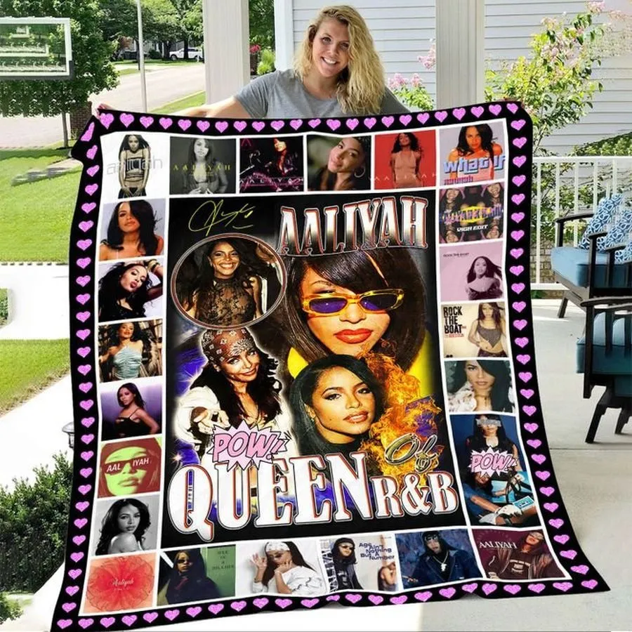Aaliyah Queen Of R&038;B Blanket