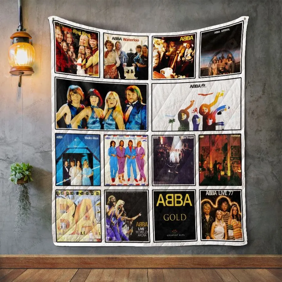 Abba Album Covers Quilt Blanket