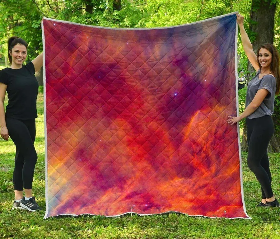 Abstract Nebula Cloud Galaxy Space 3D Customized Quilt