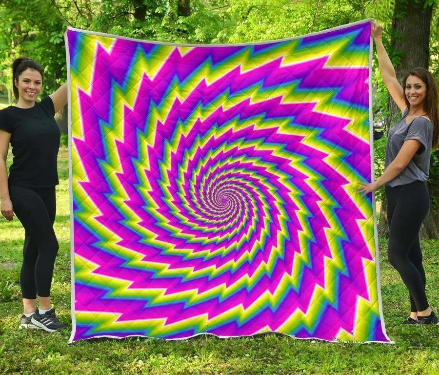 Abstract Twisted Moving Optical Illusion 3D Customized Quilt