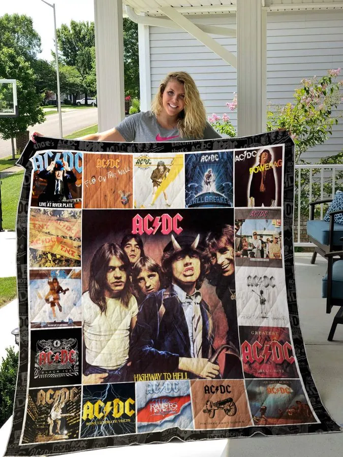 Acdc Albums Cover Poster Quilt Blanket