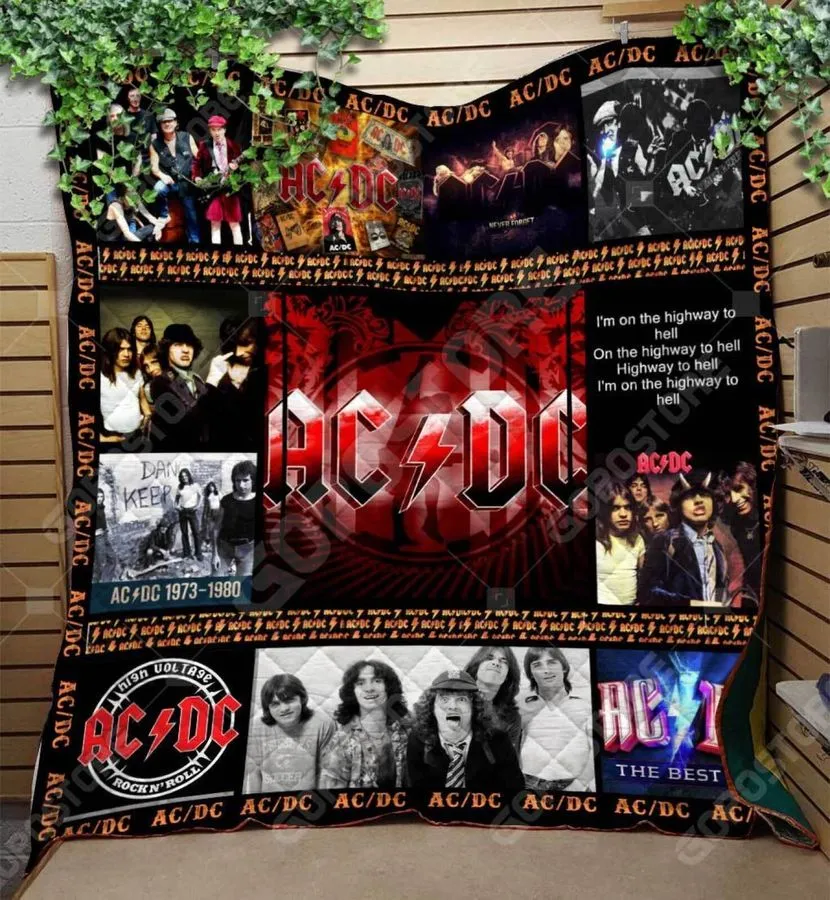 Acdc Like 3D Customized Quilt Blanket