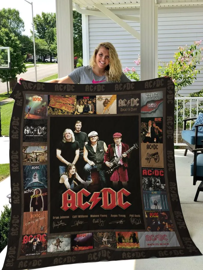 Acdc Quilt Blanket Great Customized Blanket Gifts For Birthday Christmas Thanksgiving