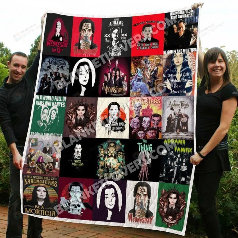 Addams Family Quilt Blanket 01