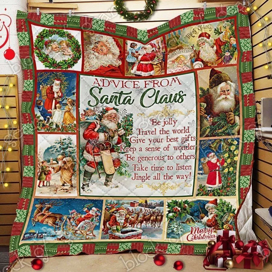 Advice From Santa Claus Awesome 3D Customized Quilt
