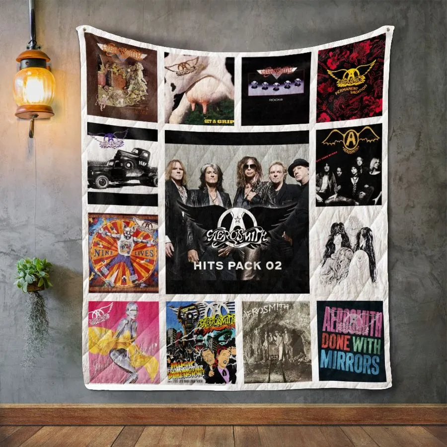 Aerosmith Album Covers Quilt Blanket