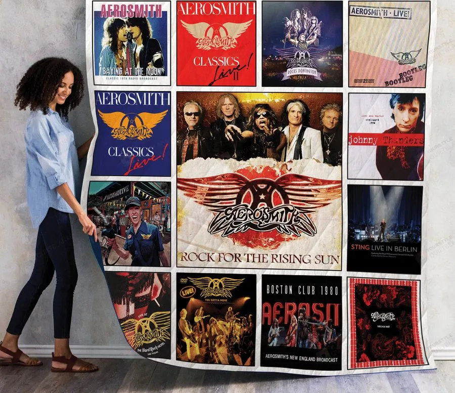 Aerosmith Live Albums Quilt Blanket