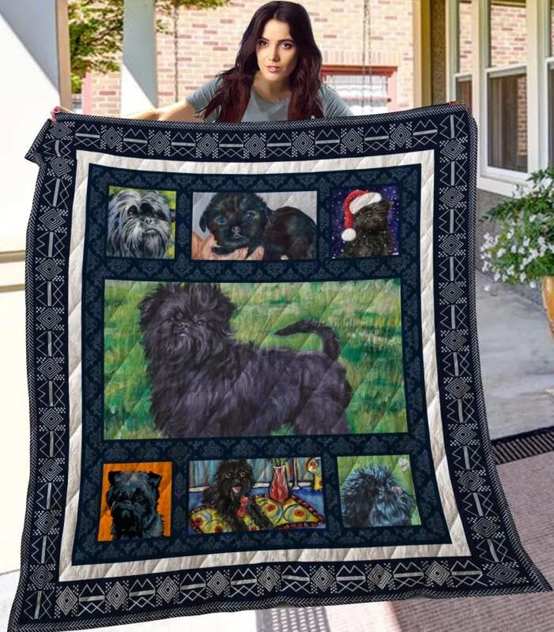Affenpinscher 3D Customized Quilt Blanket