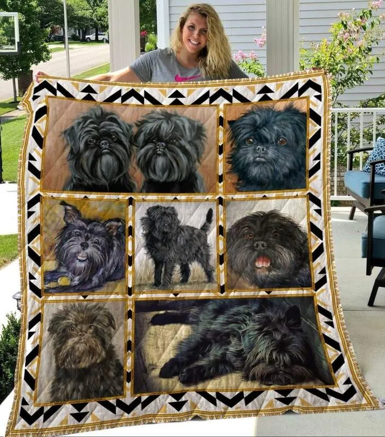 Affenpinscher Dog Love Most 3D Customized Quilt