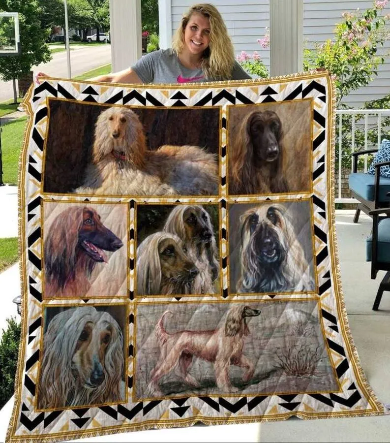 Afghan Hound 3D Customized Quilt