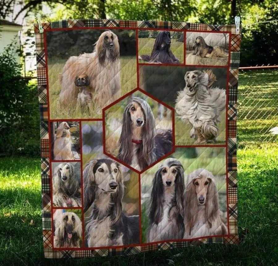 Afghan Hound Beauty 3D Customized Quilt