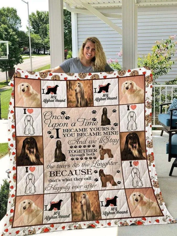 Afghan Hound Lovley Afghan Hound 3D Customized Quilt