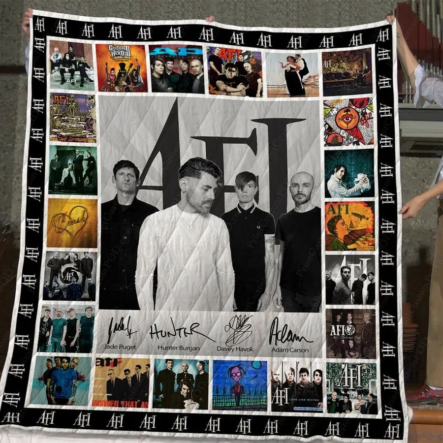 Afi Band Quilt Blanket Gifts For Fans Birthday Christmas