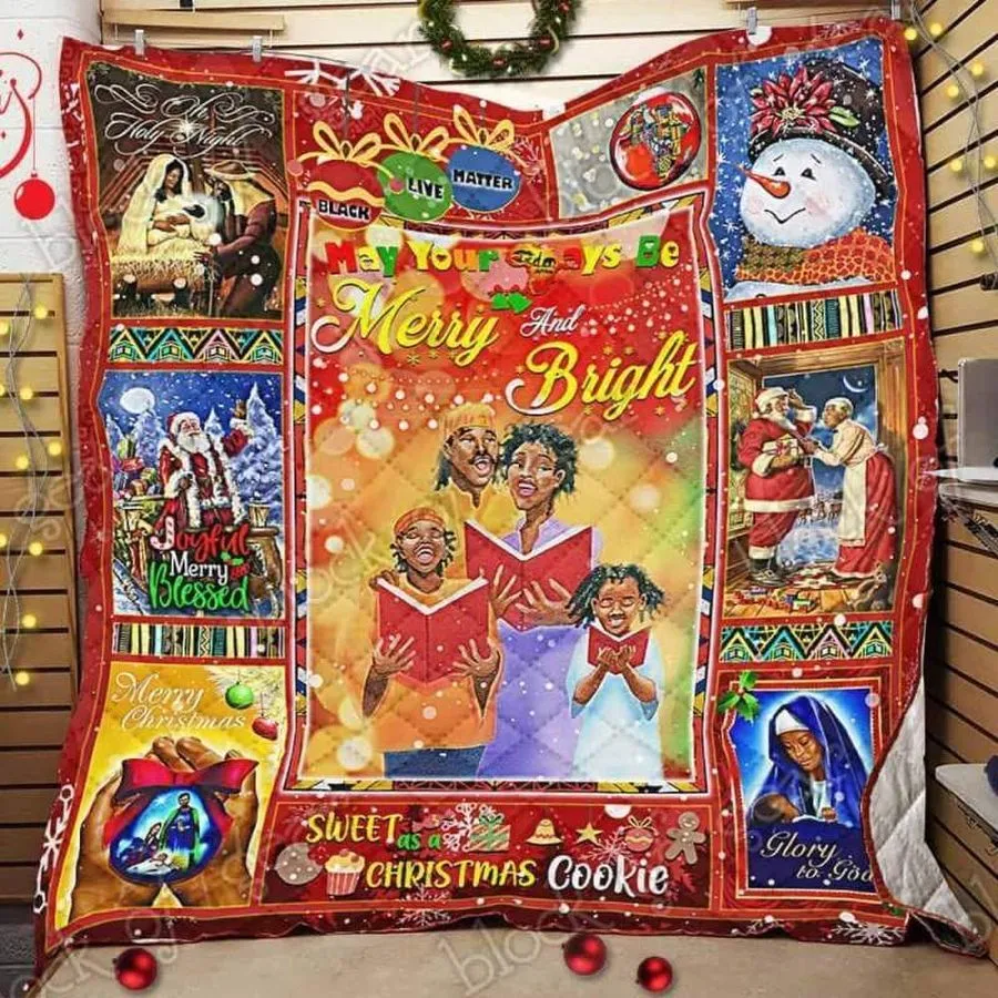 African American Christmas 3D Customized Quilt