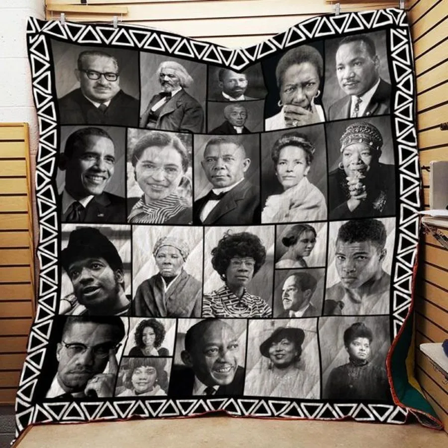 African American Heroes 3D Customized Quilt Blanket