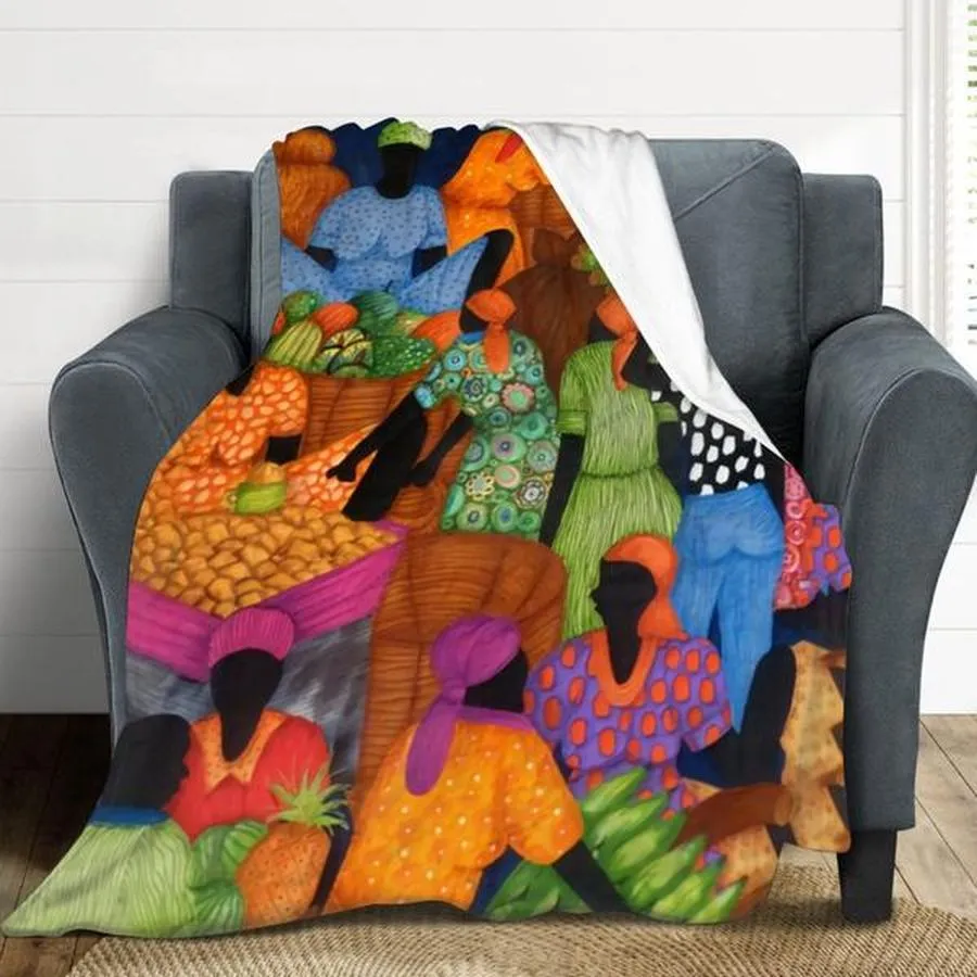 African Artwork Blanket