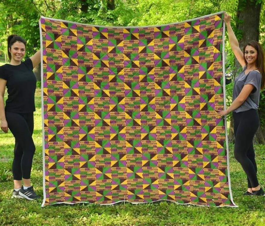 African Kente 3D Customized Quilt