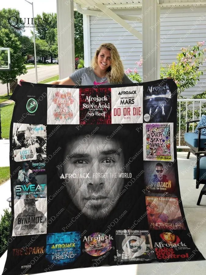 Afrojack Albums 3D Customized Quilt Blanket