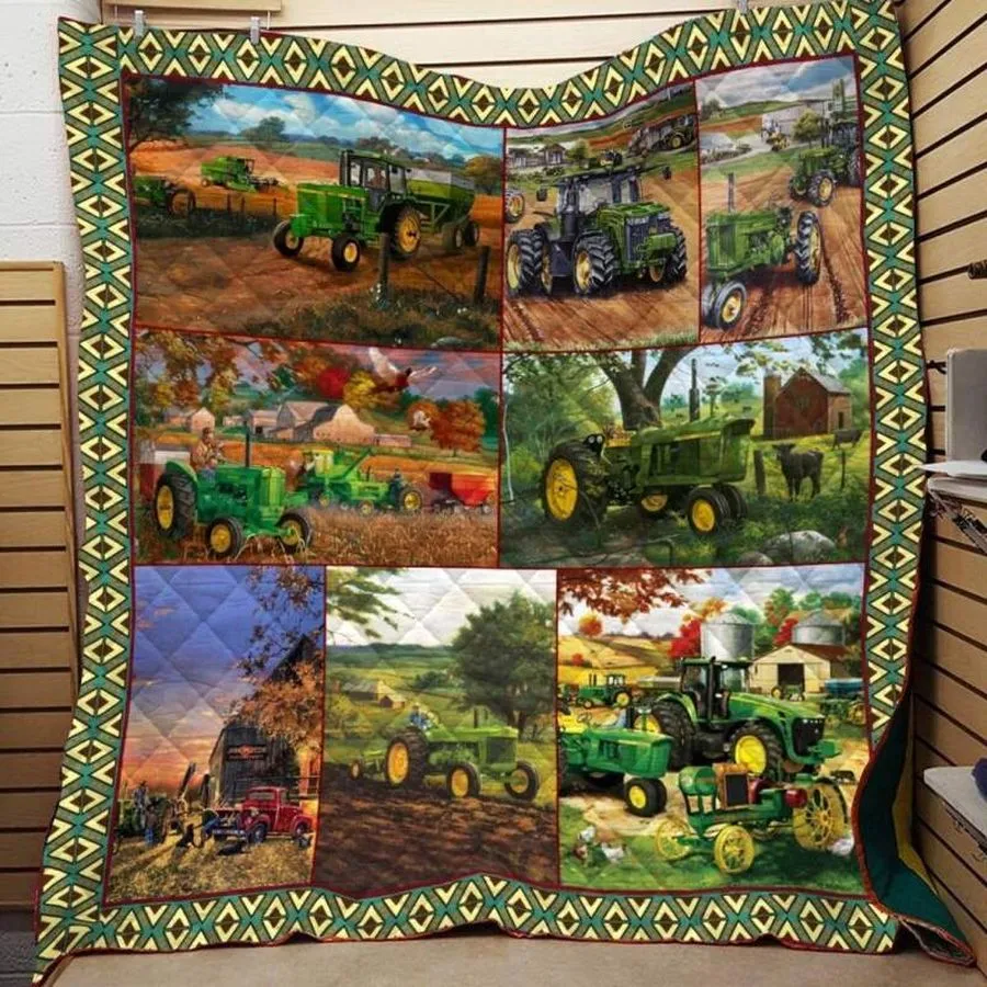 Agricultural Truck 3D Customized Quilt Blanket